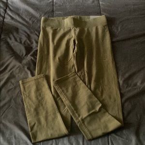 Army Green Cotton Leggings
